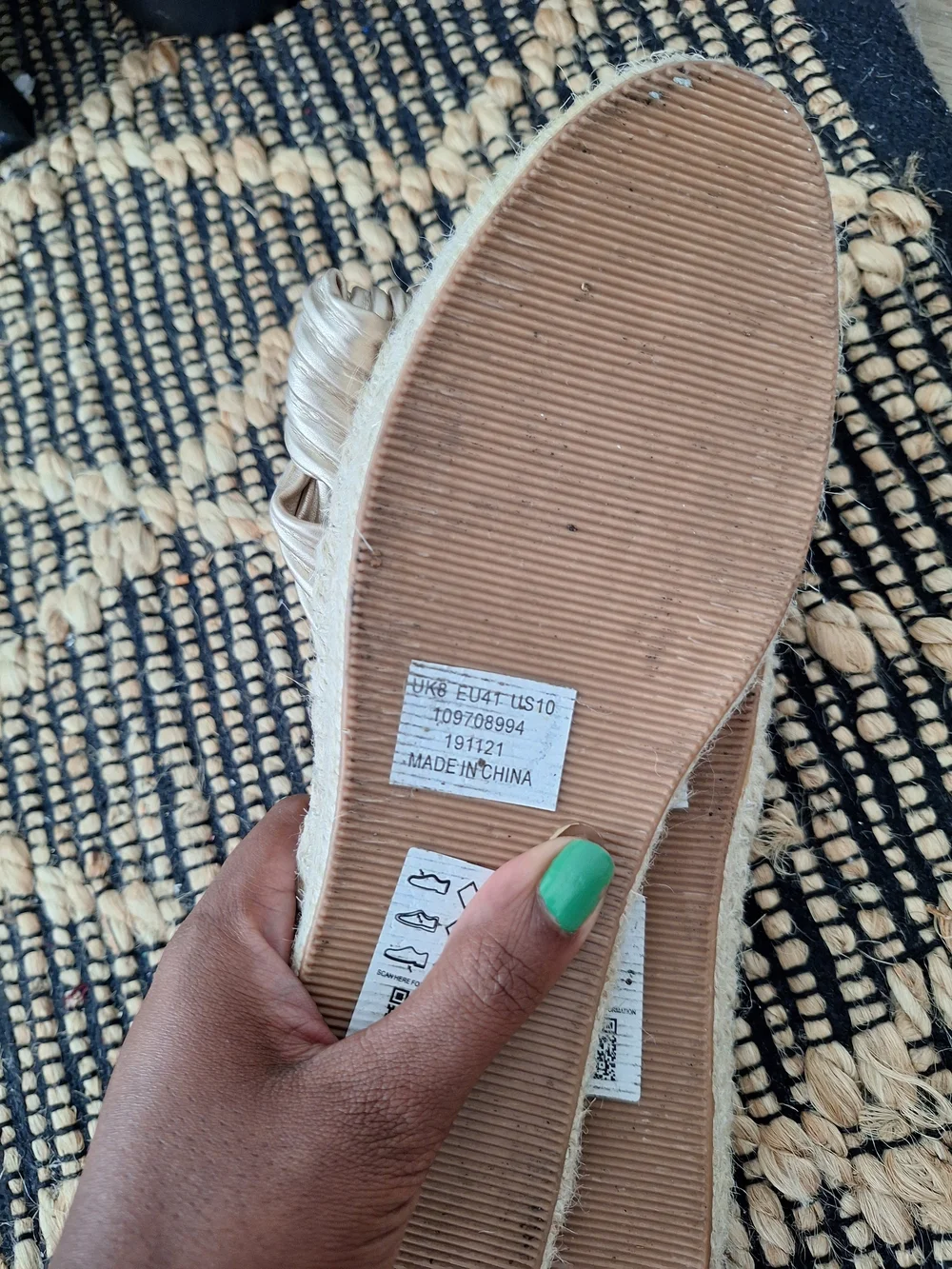 ASOS Tan Espadrille Wedge Sandals